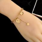 Double-layered Smiley Face Bracelet