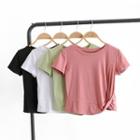 Twist Short-sleeve Cropped T-shirt