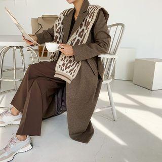 Peak-lapel M Lange Coat With Sash