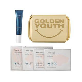 Innisfree - Wrinkle & Lifting Golden Box 6pcs (2 Colors) Pouch - Gold