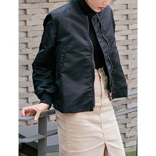Pocket-side Zip-detail Jacket
