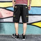 Contrast Trim Pocketed Shorts