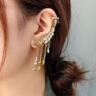 Rhinestone Fringed Earring 1 Pc - One Size