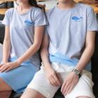 Couple Matching Whale Short Sleeve T-shirt / T-shirt Dress