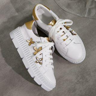 Floral Accent Platform Sneakers