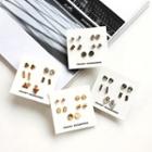 5-pair Set: Stud Earring (assorted Designs)
