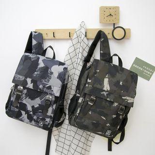Buckled Camouflage Backpack