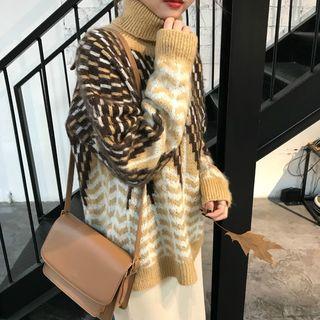 Turtleneck Pattern Sweater