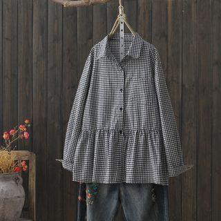Gingham Shirt Black - One Size