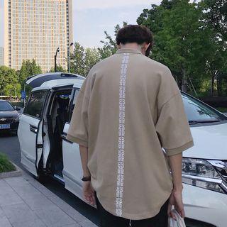 Loose-fit Lettering Polo Shirt
