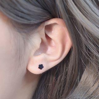 925 Sterling Silver Geometric / Flower / Star Ear Stud