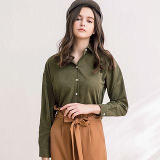 Letter Embroidered Blouse