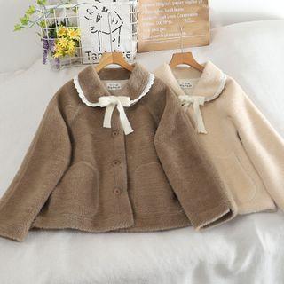 Ribbon Buttoned Jacket
