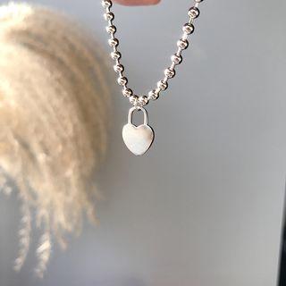 Heart Sterling Silver Bracelet S100 - Silver - One Size