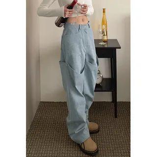 Colored Two-way Wide-leg Pants