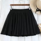 Chiffon Plain A-line Skirt