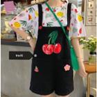 Fruit Print Jumper Shorts / Short-sleeve T-shirt