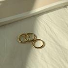Band Ring Set Of 3 Gold - One Size