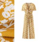V-neck Bow Detail Short-sleeve Jumpsuit