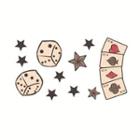 Poker Print Waterproof Temporary Tattoo One Piece - One Size