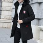 Hooded Padded Fluffy Trim Coat