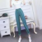 Set: Bow Short-sleeve T-shirt + Harem Pants