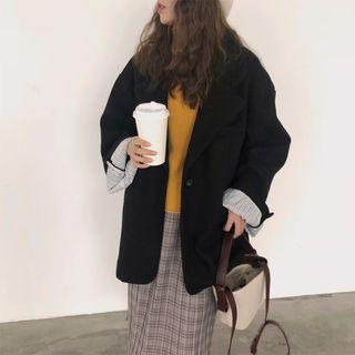 Single-button Short Coat