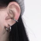 Stainless Steel Cuff Hoop Earring