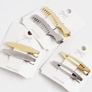 Set Of 2: Alloy Hair Clip (various Designs)