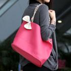 Reversible Tote Pink, Ivory - One Size