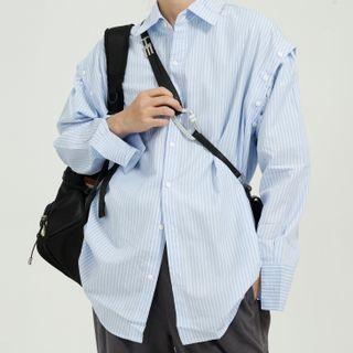 Detachable Striped Shirt