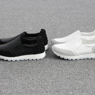 Laceless Studded Sneakers