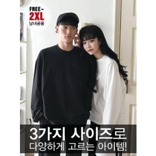 Couple Crew-neck Loose-fit T-shirt