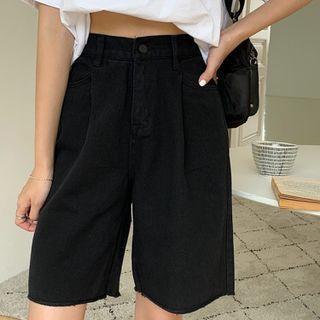 Straight-cut High-waist Shorts