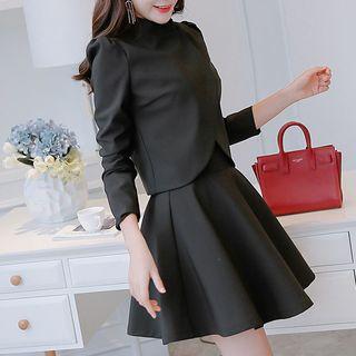 Set: Blazer + Sleeveless A-line Dress