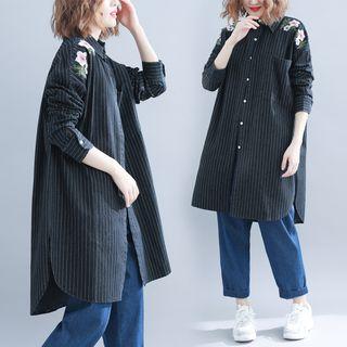 Striped Shirt Dark Gray - One Size