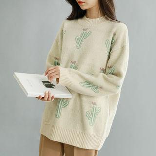Cactus-pattern Sweater