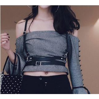 Hoop Faux Leather Punk Layered Belt