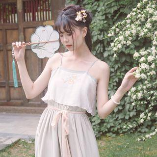 Hanfu Strappy Midi Dress