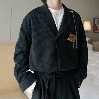 Lapel Waffle Cargo Jacket
