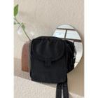 Snap-button Mini Crossbody Bag Black - One Size