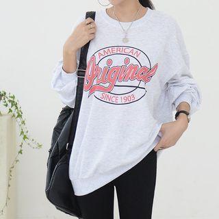 Original Letter Oversize Sweatshirt