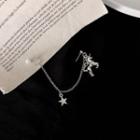 925 Sterling Silver Unicorn Chained Earring