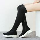 Genuine Leather Platform Over-the-knee Boots