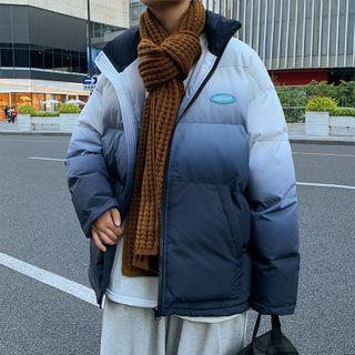 Ombre Padded Zipped Jacket