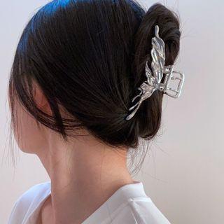 Irregular Alloy Hair Claw Silver - One Size