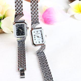 Square Rhinestone Bracelet Watch