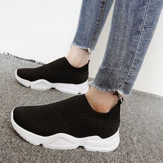 Laceless Mesh Sneakers