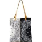 Patterned Tote Bag Pattern - Black & White - One Size