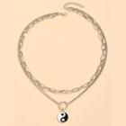 Layered Yin Yang Pendant Necklace